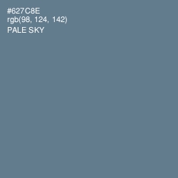 #627C8E - Pale Sky Color Image
